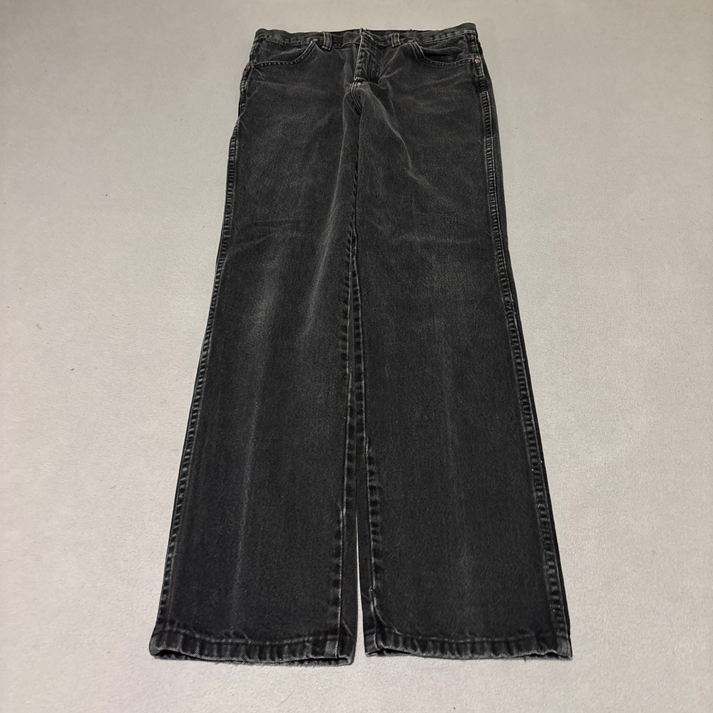 Wrangler Cowboy Cut Slim Fit Mens Jeans 31x32 Black Faded Denim  Western